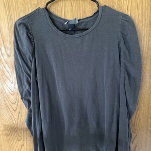 Universal Thread Gray Puff Sleeve Blouse